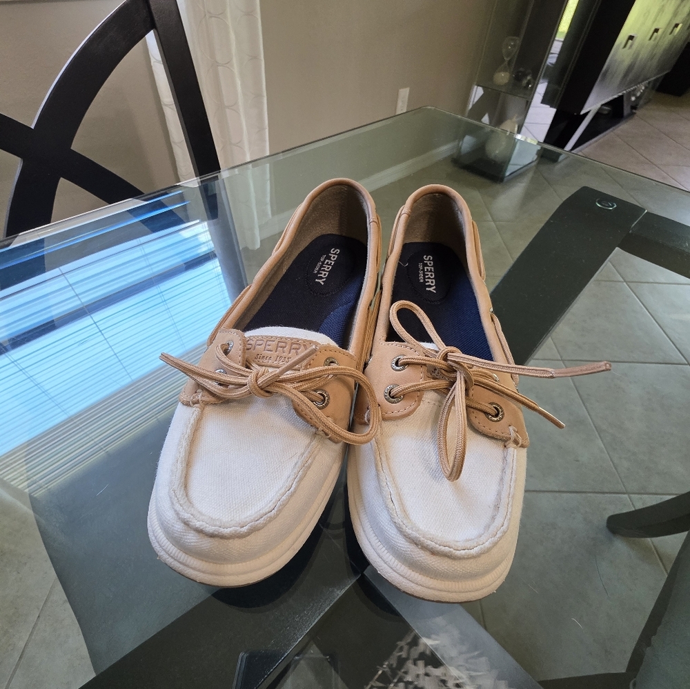 Sperry Top-sidet Women's Canvas and Leather Shoes
